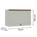 Ver imagem 2 de Armário de Cozinha Genialflex Iluminata Aéreo 70 Cm Hortelã