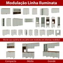Ver imagem 5 de Armário de Cozinha Genialflex Iluminata Aéreo 70 Cm Hortelã