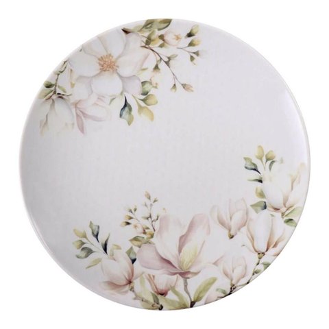 Jogo 12 Pratos de Porcelana 28cm Magnólia Tramontina Mesa Posta Restaurante