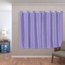 Ver imagem 1 de Cortina Blackout PVC com Tecido Voil xadrez 2,80 M x 1,60 M - Lilás