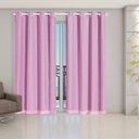 Ver imagem 1 de Cortina Blackout PVC Prata com Voil 2,80 M x 2,30 M - Rosa
