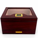 Ver imagem 3 de Caixa Umidora de Charutos Higrômetro Digital Kit com Cortador e Case
