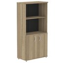 Ver imagem 1 de Armário Misto P25 Pandin 80 Cm (largura) em Mdp Cor Noce Naturalle com 2 Portas e 3 Prateleiras