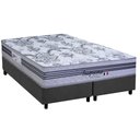 Ver imagem 1 de Cama Box Queen: Colchão Molas Masterpocket Ensacadas Paropas Supremo Gray + Base Crc Suede Gray (