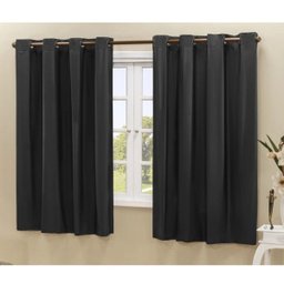 Cortina Blackout PVC Corta 100% A Luz 2,20x1,30 M - Preta - 1