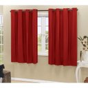 Ver imagem 1 de Cortina Blackout PVC Corta 100% A Luz 2,20x1,30 M - Vermelha