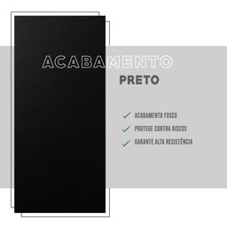 Painel de Parede Amazonas para TV até 50' Preto Carraro - 6