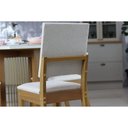 Ver imagem 7 de Conjunto: Mesa Sala Jantar Natalí C/ Tampo Madeirado C/ Vidro Curvo 120x80cm e 4 Cadeiras Milla
