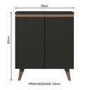 Ver imagem 6 de Balcão Cantinho do Café Reims 2 Portas Preto Madesa
