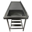 Ver imagem 3 de Pia Aço Inox Industrial 150x70x90 Cm Cuba Grande Cubão Direita Nortinox