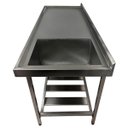 Ver imagem 3 de Pia Aço Inox Industrial 150x70x90 cm Cuba Grande Cubão Direita Nortinox