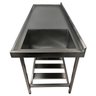 Pia Aço Inox Industrial 150x70x90 Cm Cuba Grande Cubão Direita Nortinox - 3