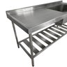 Pia Aço Inox Industrial 150x70x90 Cm Cuba Grande Cubão Direita Nortinox - 4