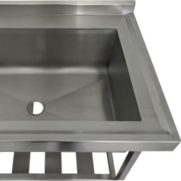 Pia Aço Inox Industrial 150x70x90 Cm Cuba Grande Cubão Direita Nortinox - 5