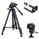 Ver imagem 5 de Tripé para Câmera Digital com Nível e Suporte para Celular 1.40 Mts