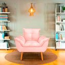 Ver imagem 2 de Poltrona Opala para Sala Confortável e Reforçada Suede