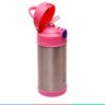 Garrafa Infantil Térmica Escolar Criança Com Canudo de Silicone 270ml Trava de Segurança Bebê Clingo - 2
