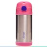Garrafa Infantil Térmica Escolar Criança Com Canudo de Silicone 270ml Trava de Segurança Bebê Clingo - 3