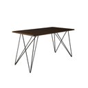 Ver imagem 4 de Mesa Jantar Industrial Trama 1,40x0,80m Amêndoa com 4 Cadeiras Estofadas Vitória Bege e Preta