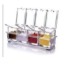 Ver imagem 1 de 4 Porta Temperos Condimentos Acrílico Organizadores