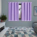 Ver imagem 1 de Cortina Blackout PVC Prata com Voil 2,00 M x 1,40 M - Lilás