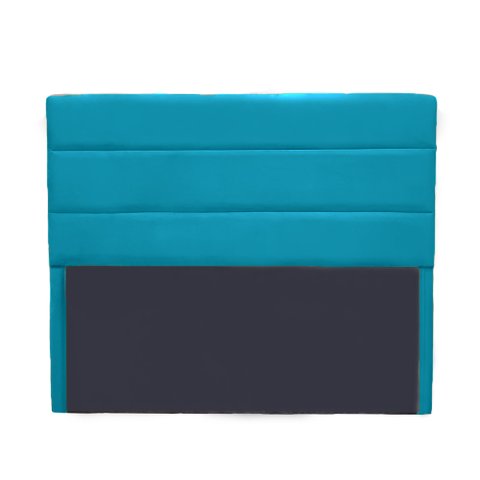 Cabeceira Leila 1,40 Suede Azul Turquesa - Dominic Decor