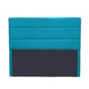 Ver imagem 1 de Cabeceira Leila 1,40 Suede Azul Turquesa - Dominic Decor