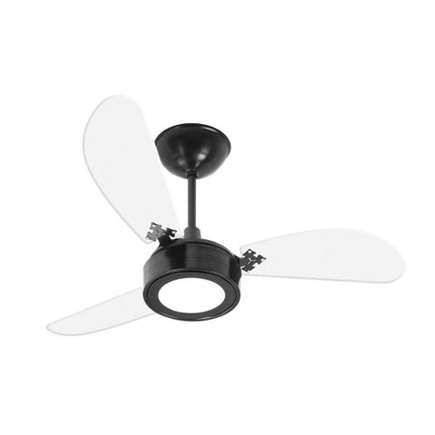 Ventilador de Teto New Cristal LED Pr/Tr 110V com Controle Remoto