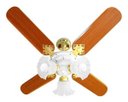 Ver imagem 1 de Ventilador de Teto New Zeta 4 Pás Branco/Mg 127V com Controle Remoto