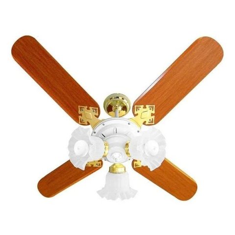 Ventilador de Teto New Zeta 4 Pás Branco/Mg 127V com Controle Remoto