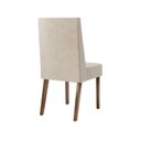 Ver imagem 7 de Conjunto Sala de Jantar Mesa Manu 120cm Tampo MDF e Vidro Canto Arredondado 4 Cadeiras Maitê