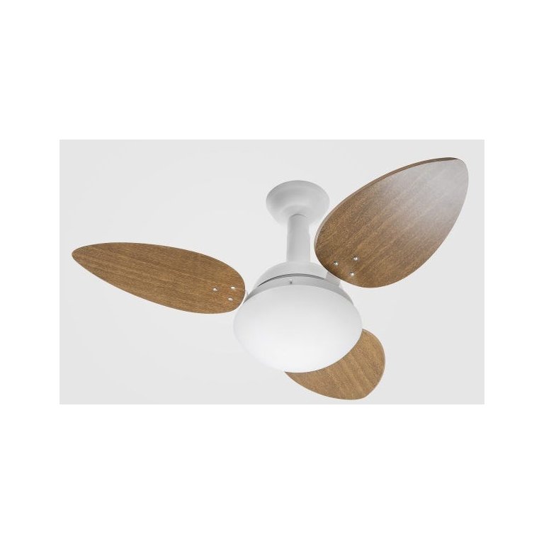 Ventilador de Teto Jet Venti-Delta Branco 3 Pás Mogno 220V Ventilador de Teto Jet Venti-Delta Branco 3 Pás Mogno 220V
