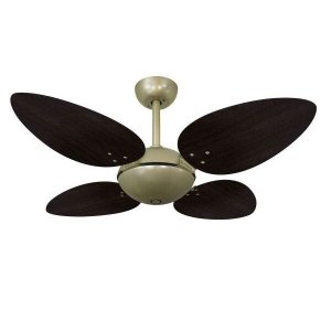Ventilador de Teto Office Pétalo Gold 4 Pás MDF Tabaco 220V