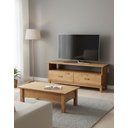 Ver mais imagens de Kit Rack pra Tv com Mesa de Centro em Madeira Maciça Rústico
