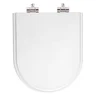 Assento Sanitário Poliéster Fechamento Lento Vesúvio Branco para vaso Icasa - 1
