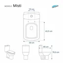 Ver imagem 2 de Tampa de Vaso Sanitário com Amortecedor Mist Branco para bacia Icasa