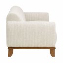 Ver imagem 4 de Sofá Molino 3 Lugares 180cm Pés Madeira Castanho Bouclé Off White - Nexta Casa