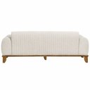 Ver imagem 5 de Sofá Molino 3 Lugares 180cm Pés Madeira Castanho Bouclé Off White - Nexta Casa