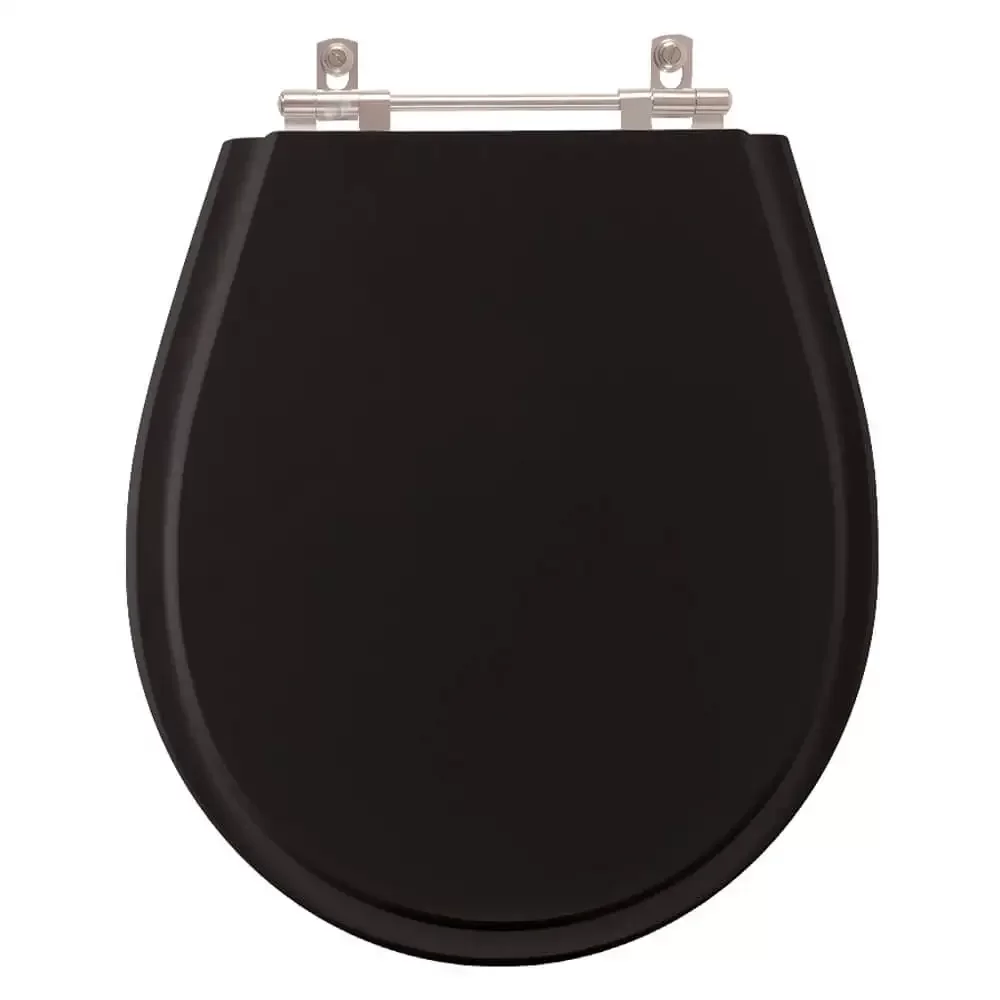 Assento para Vaso Sanitário Eternit Aries Preto em Resina - 1