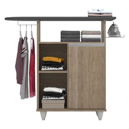 Tábua de Passar com Balcão 01 Porta Lis Castanho 107 cm - D'Rossi DRossi - 4