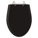 Ver imagem 1 de Assento Sanitário Poliéster Alpinia Preto para vaso Fiori