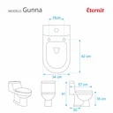 Ver imagem 2 de Assento Sanitário Gunna Branco para vaso Eternit