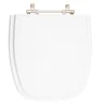 Assento Sanitário Poliéster Savary Branco para vaso Eternit - 1