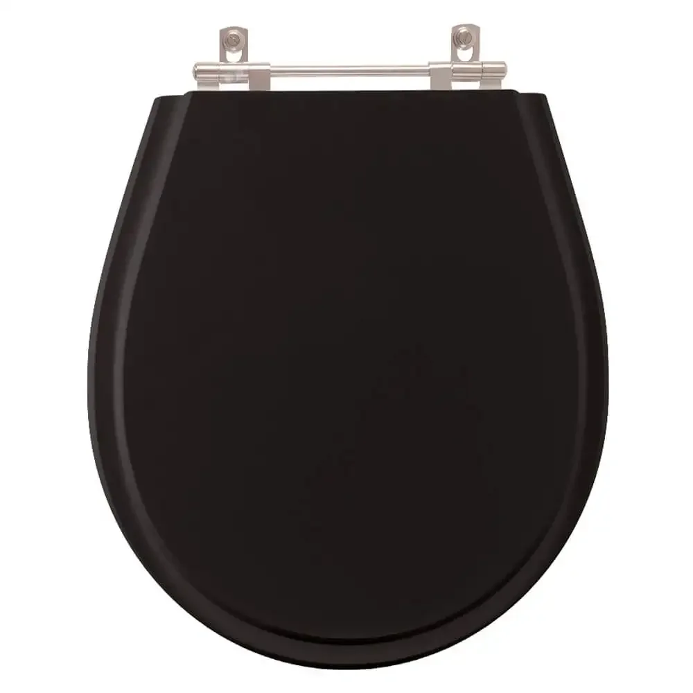 Tampa de Vaso Sanitário Aries Preto para bacia Eternit - 1