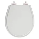 Ver imagem 1 de Tampa de Vaso Sanitário Poliéster com Amortecedor Aries Cinza Claro para bacia Eternit