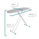 Ver imagem 2 de Tábua de Passar Roupa em Aço Reforçada Metalizado Resistente e Moderna 1001 Mix Plus