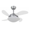 Ventilador de Teto Vd300 Mini Fly Prata/Br 110V com Controle Remoto - 1