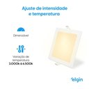 Ver imagem 6 de Luminária de Embutir Smart 18W Dimerizável com Comando de Voz Elgin