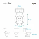 Ver imagem 3 de Tampa de Vaso Sanitário Almofadada Fiori Marfim para bacia Fiori