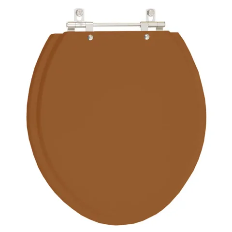 Tampa de Vaso em MDF Fiori Ocre para bacia Fiori